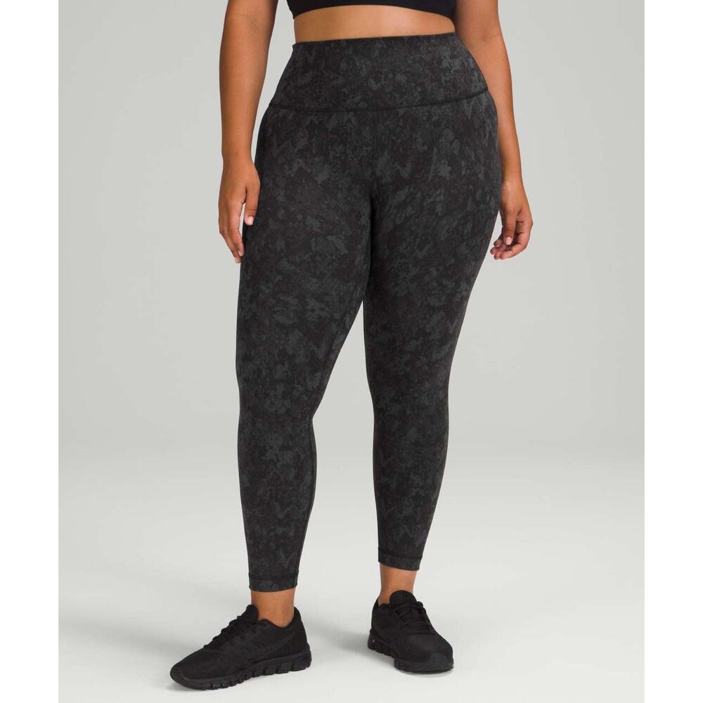 NEW  Lululemon Wunder Train HR Tight 25”  Hideaway Camo HWYC 01853 SIZE 12